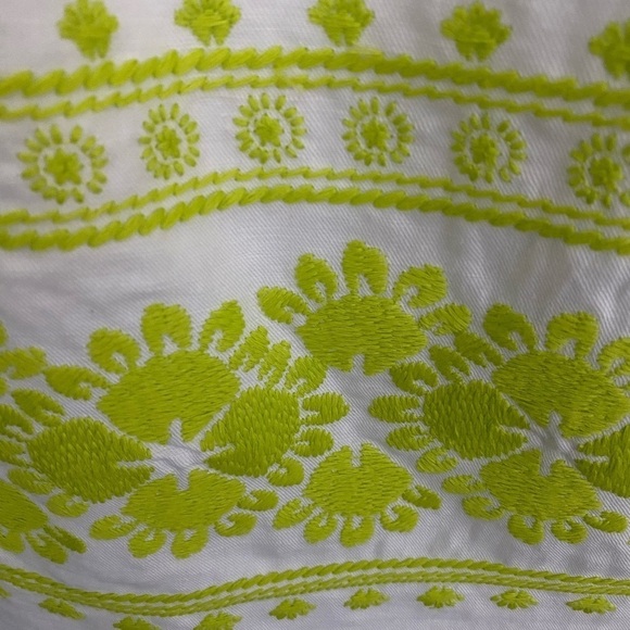 VINEYARD VINES Caribbean Floral Embroidered Linen Tank Top Size 0 - Picture 3 of 8